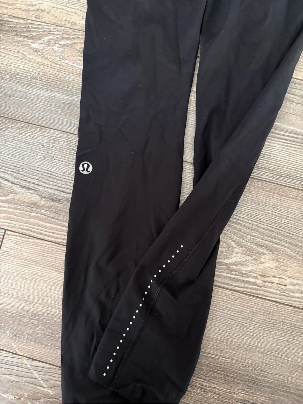 lululemon athletica Black Leggings with Reflective Dots